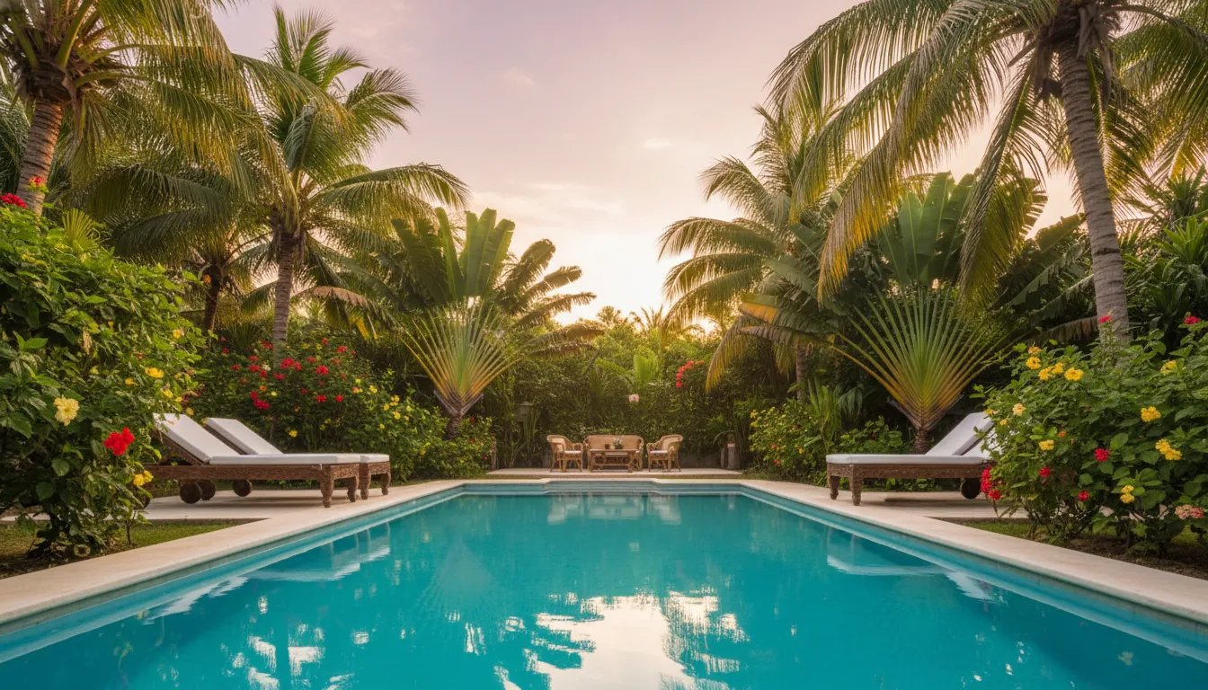 Piscine vue ensemble
