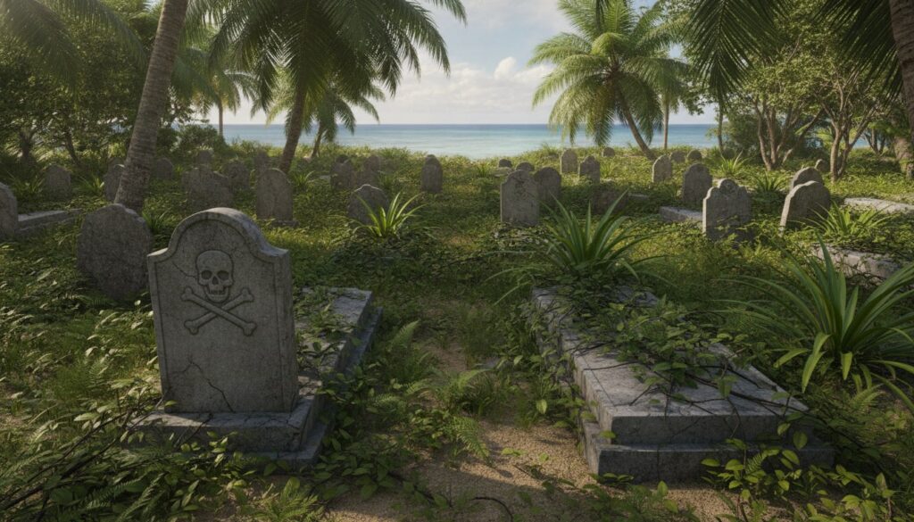 Cimetière des pirates de l'île Sainte-Marie à Madagascar