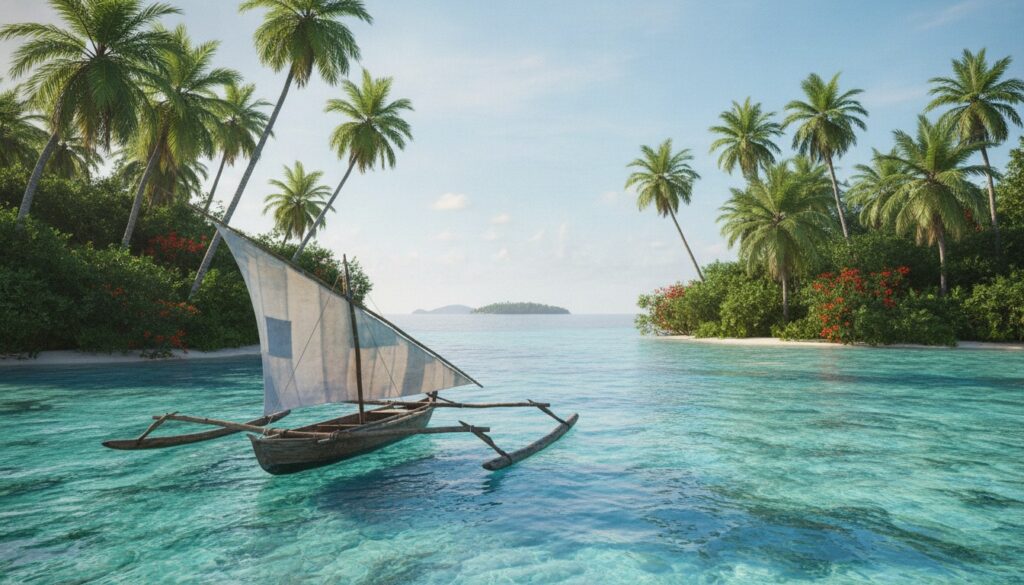 Traversée en pirogue vers l'Île aux Nattes