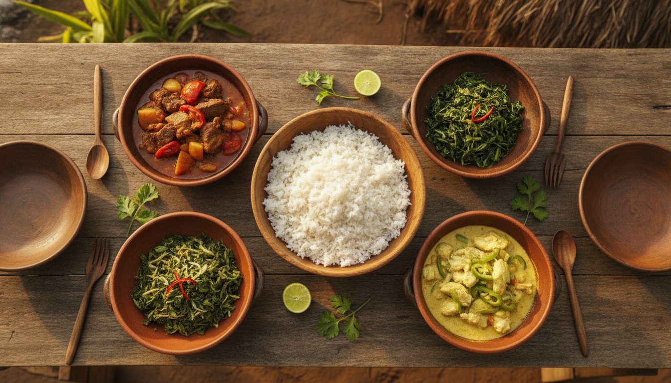 plats de la cuisine malgache autour du riz